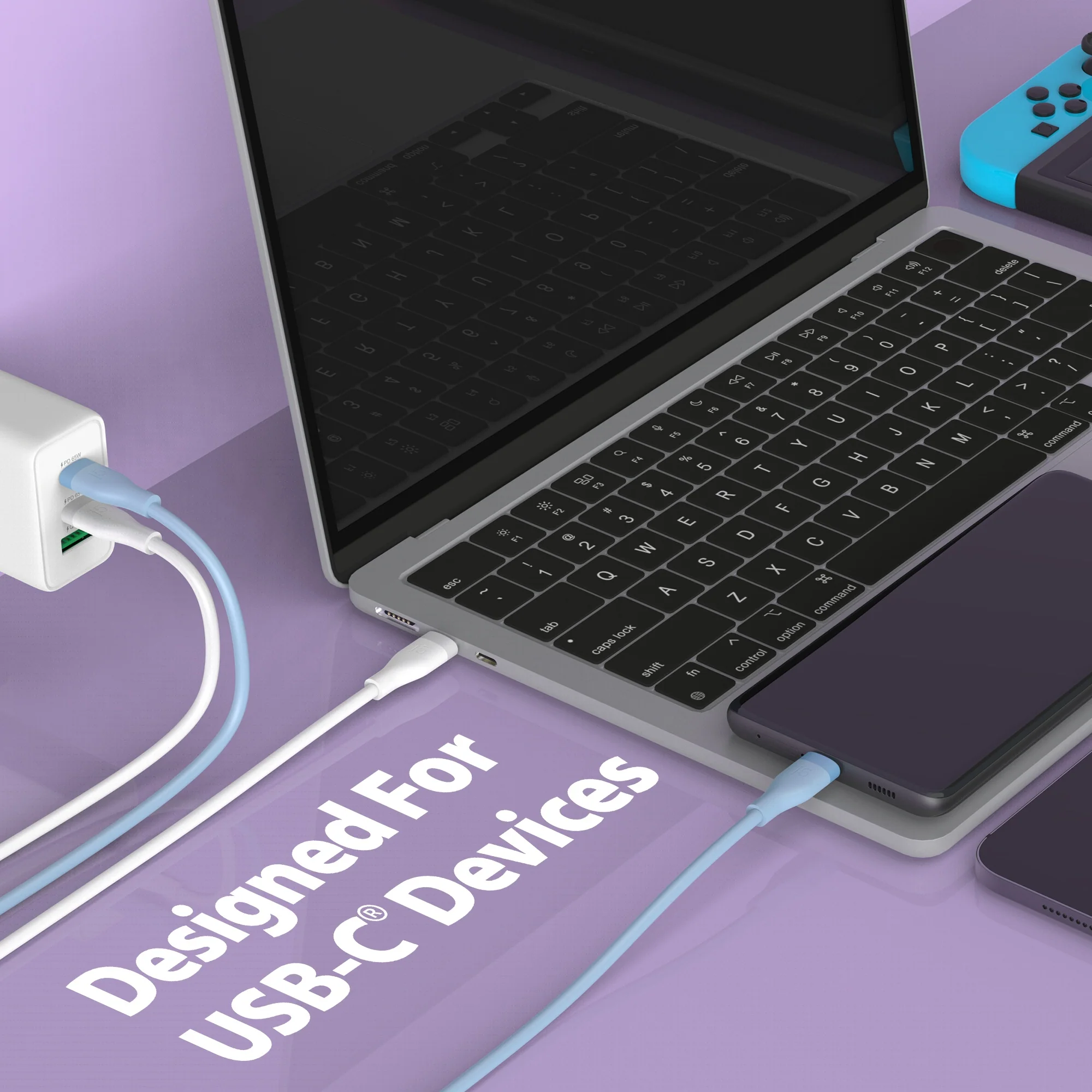 USB-C® 60W Liquid Silicone Fast Charging Cable - Image 13