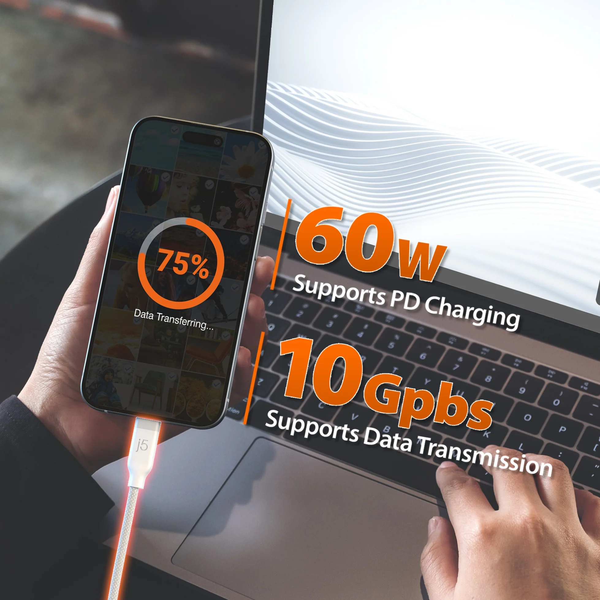 USB-C® 3-in-1 Charge and Data Cable - Image 13