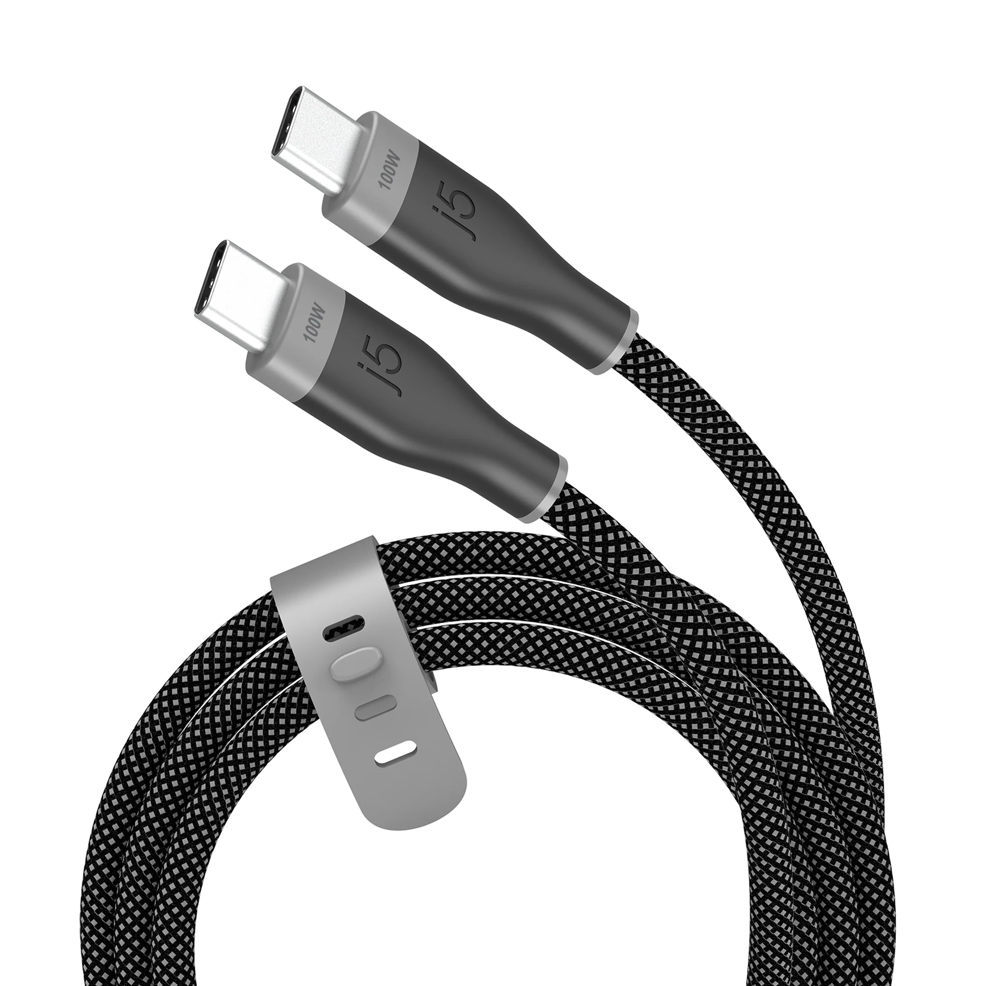 USB-C® 100W Ultra Soft Double-Braided Fast Charging Cable 3.3 FT