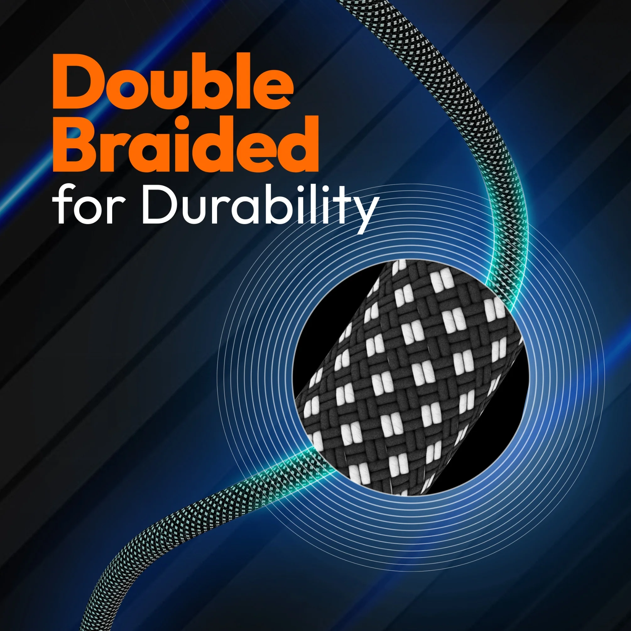 USB-C® 100W Ultra Soft Double-Braided Fast Charging Cable 3.3 FT - Image 10