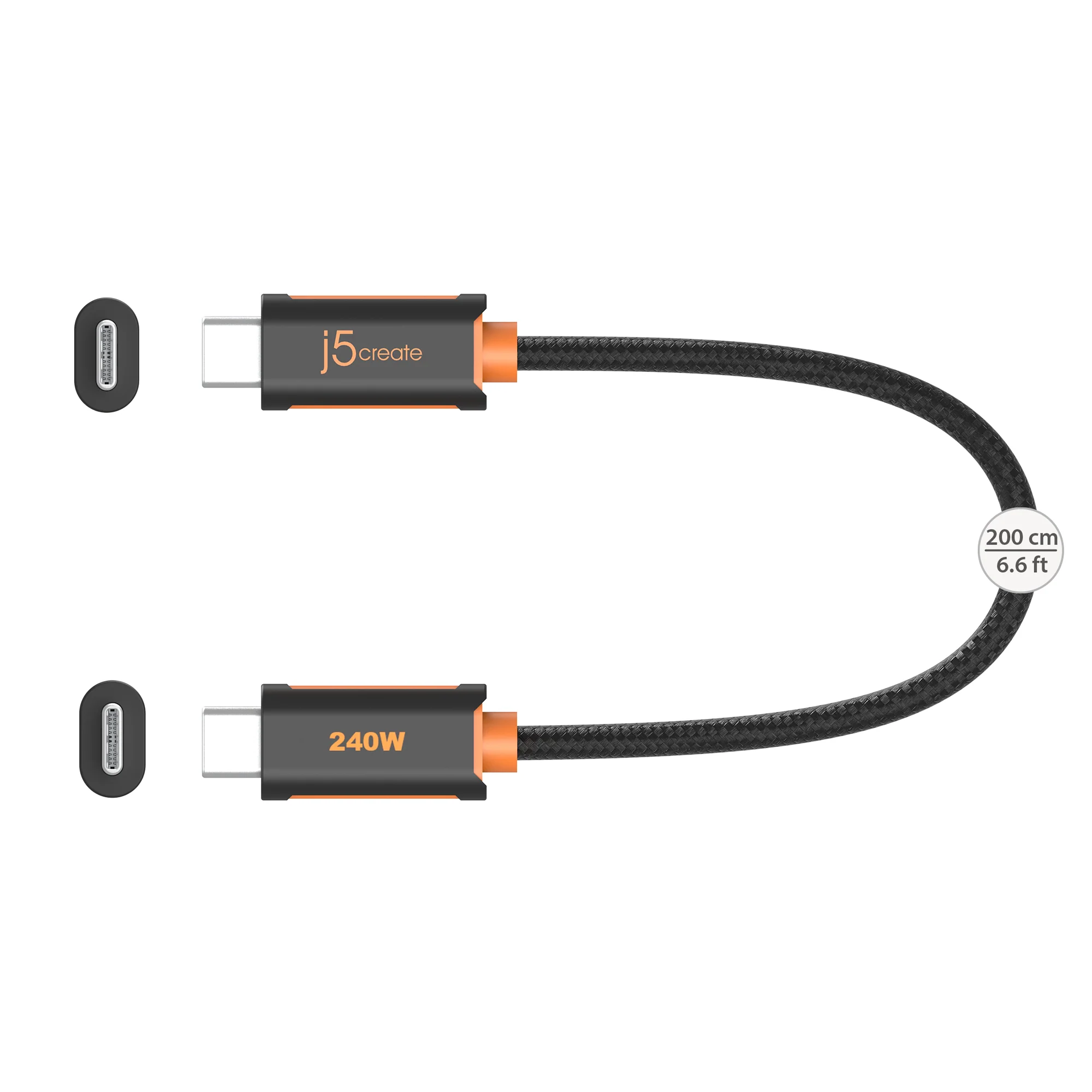 USB-C® 240W Ultra Soft Double-Braided Fast Charging Cable (6.6 ft. / 200 cm) - Image 3