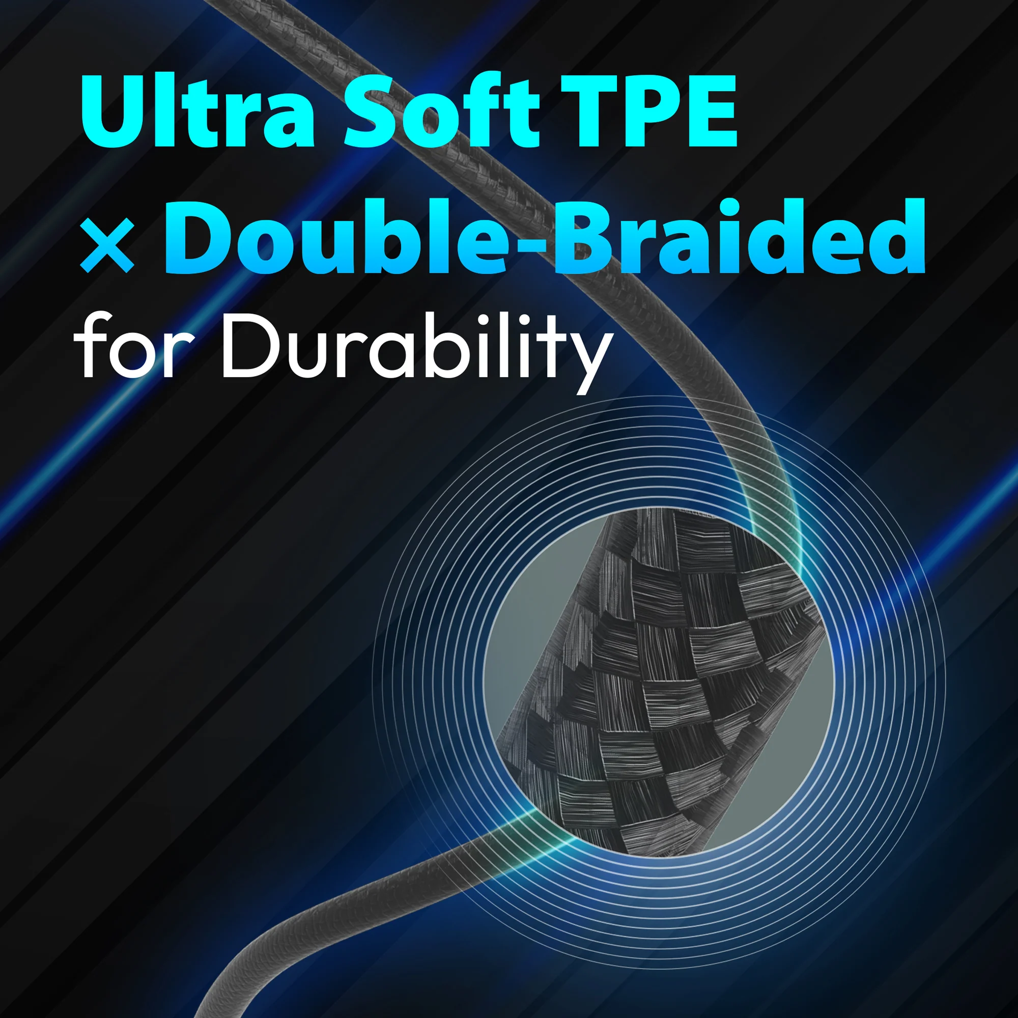 USB-C® 240W Ultra Soft Double-Braided Fast Charging Cable (3.3 ft. / 100 cm) - Image 7