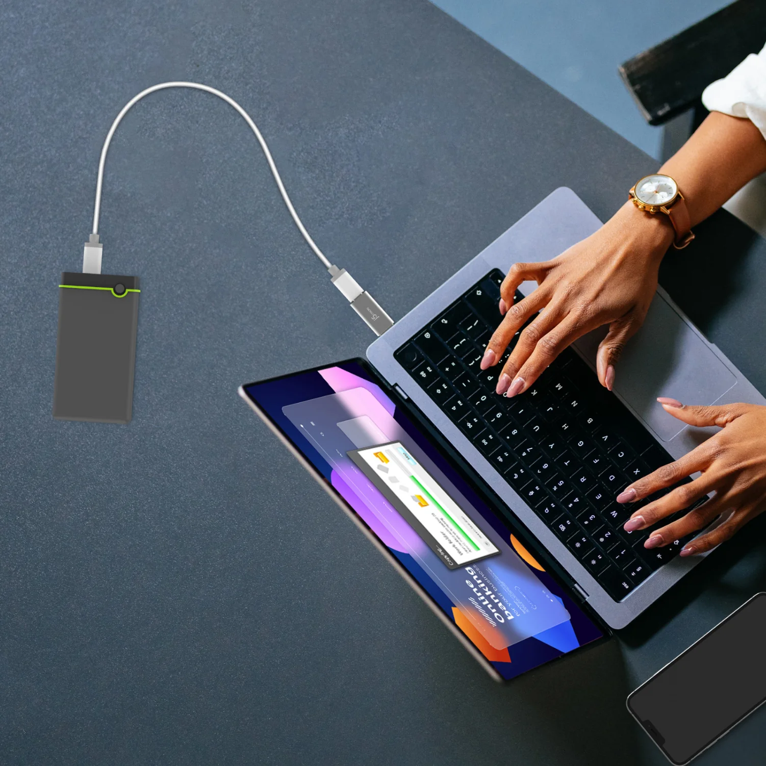 10Gbps USB™ Type-A to USB-C® Adapter - Image 8