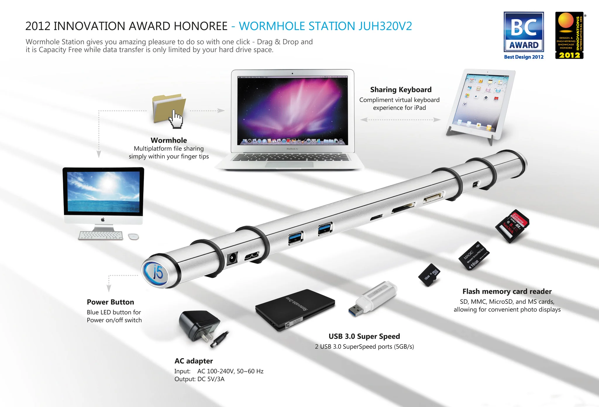 USB 3.0 Wormhole Docking Station - Image 5