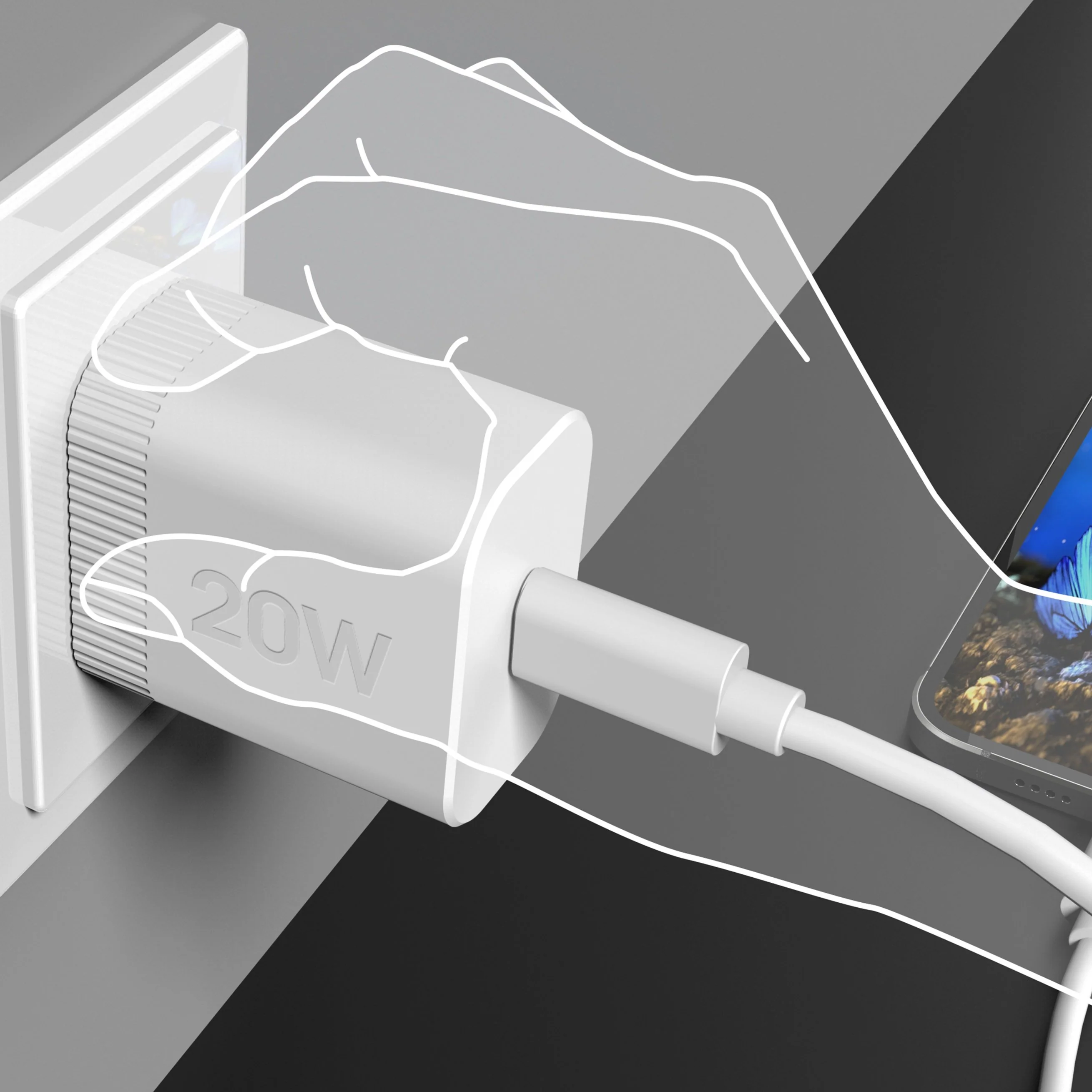 20W PD USB-C® Wall Charger - Image 7