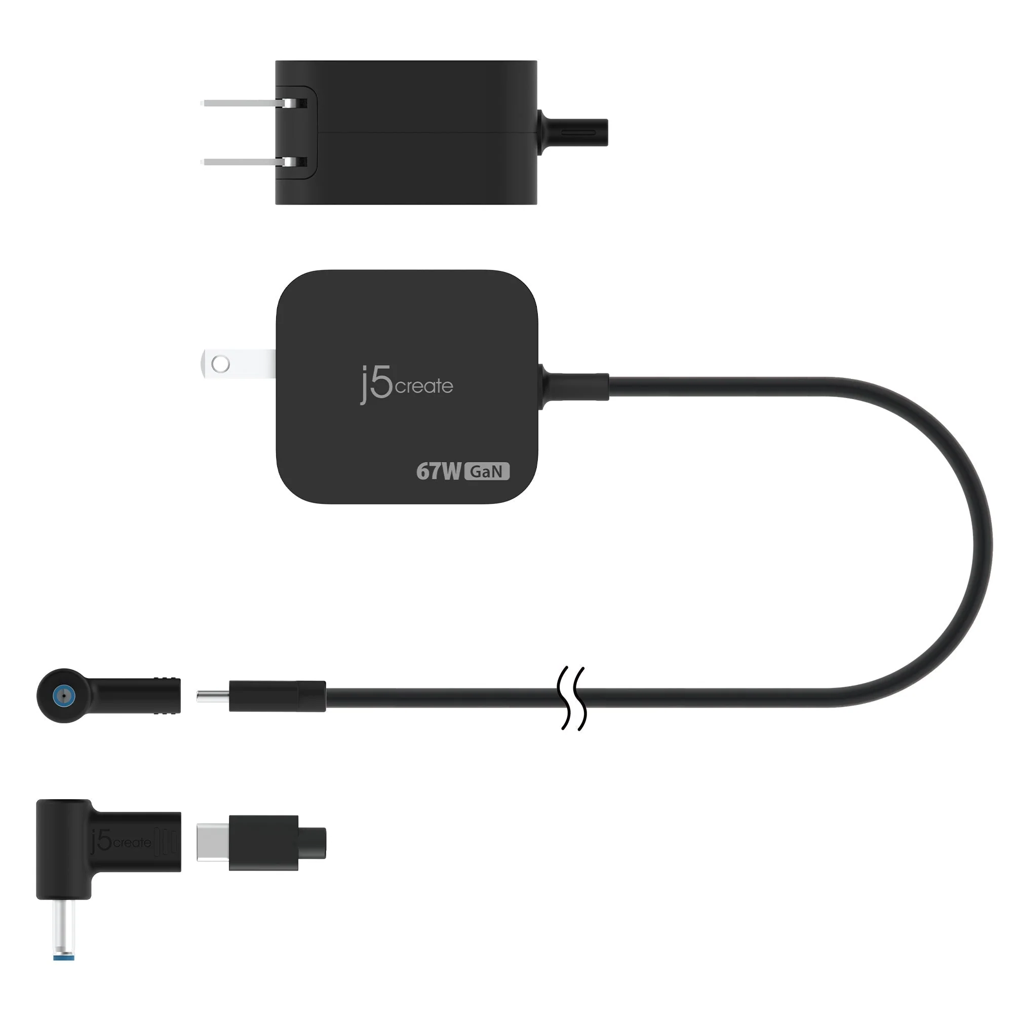 67W GaN PD USB-C® Mini Charger with 4.5 mm DC Converter - Image 3