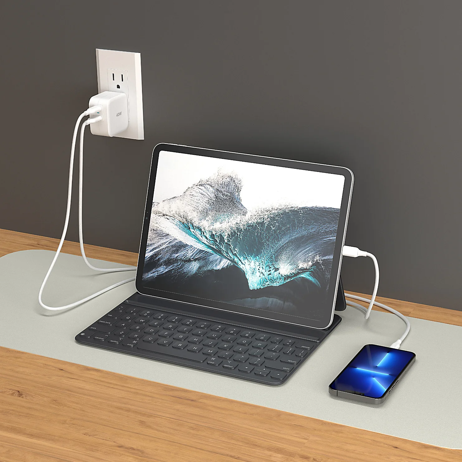 40W USB-C® 2-Port Charger - Image 4