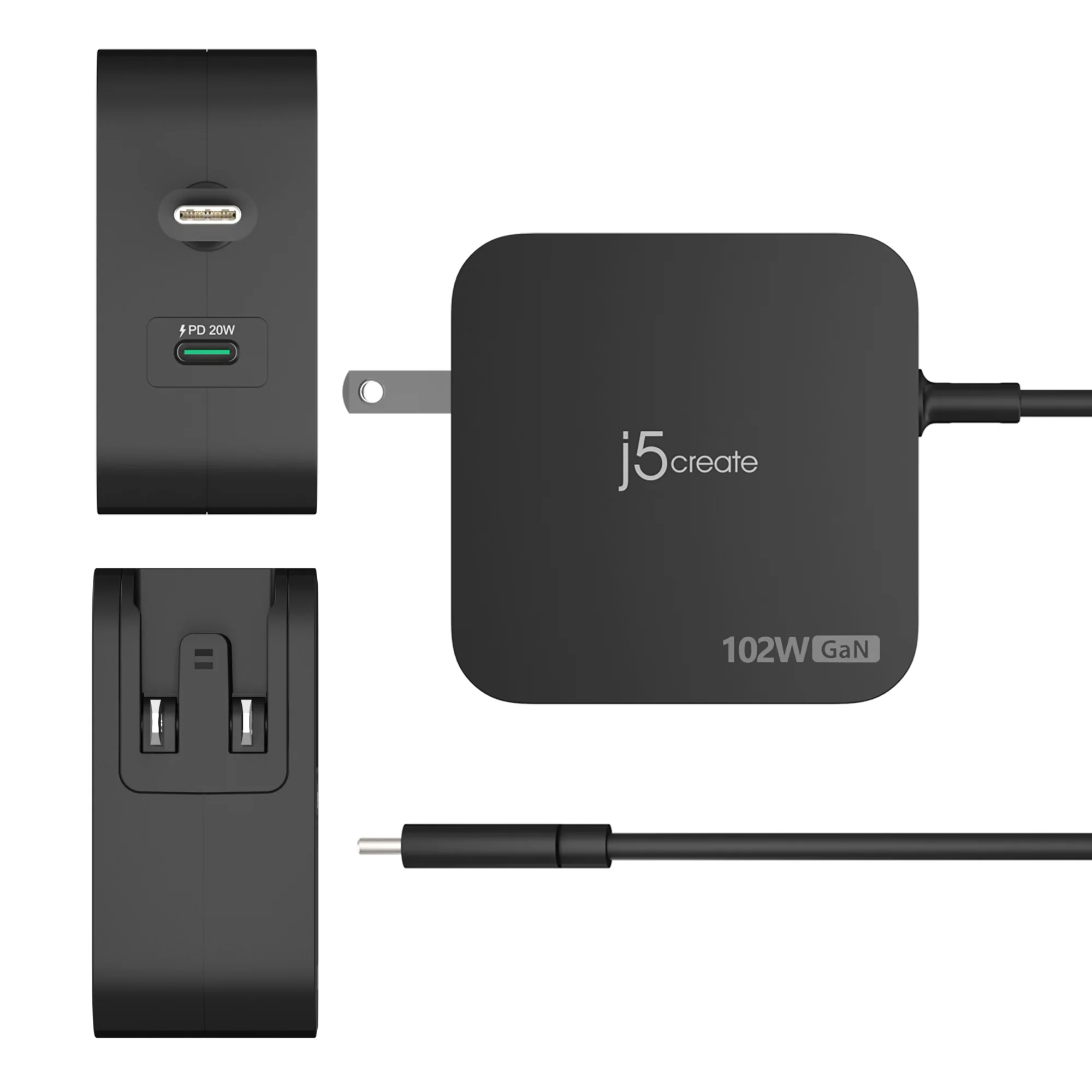 102W GaN PD USB-C® 2-Port Charger - Image 4