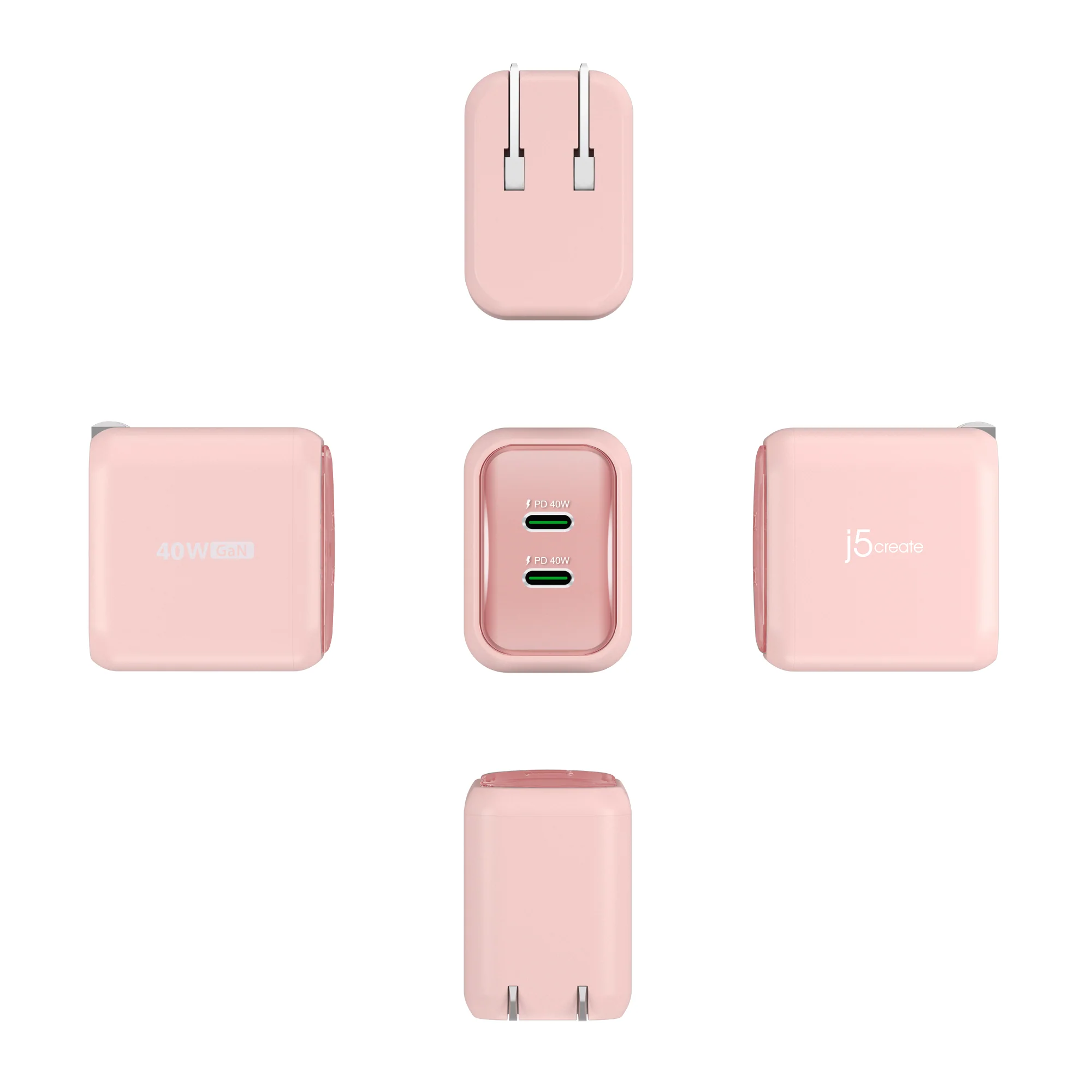 40W GaN USB-C® 2-Port Mini Charger with a USB-C® Fast Charging Cable - Image 6