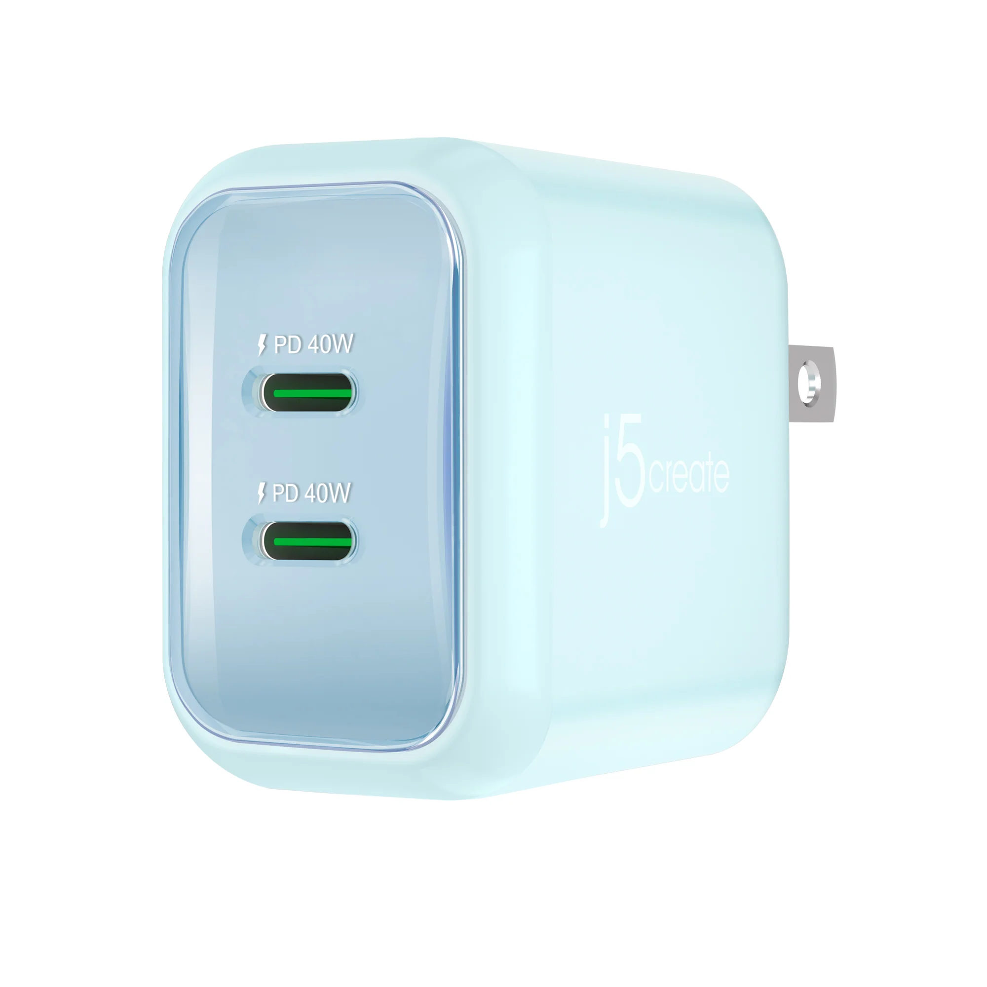 40W GaN USB-C® 2-Port Mini Charger with a USB-C® Fast Charging Cable - Image 7