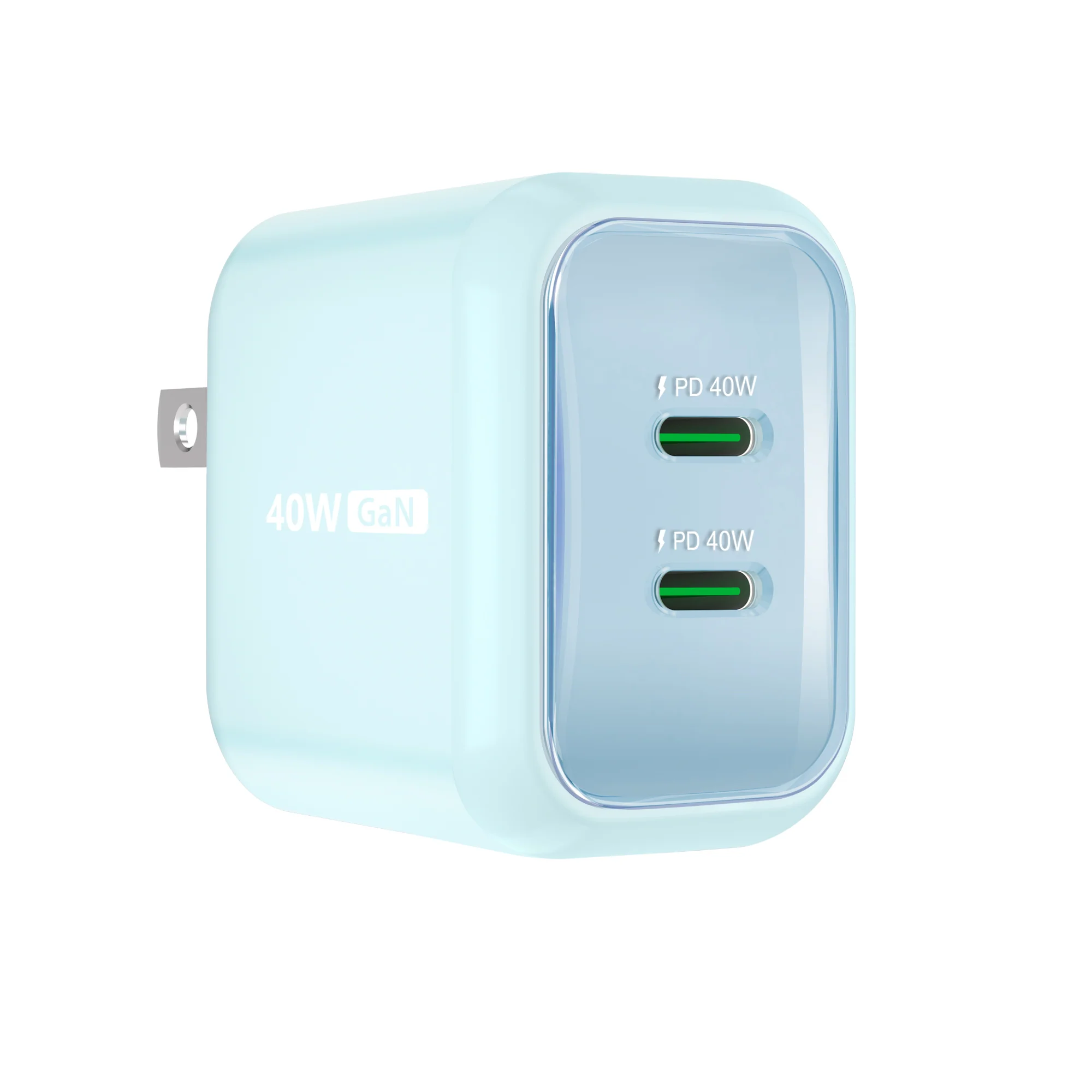 40W GaN USB-C® 2-Port Mini Charger with a USB-C® Fast Charging Cable - Image 8