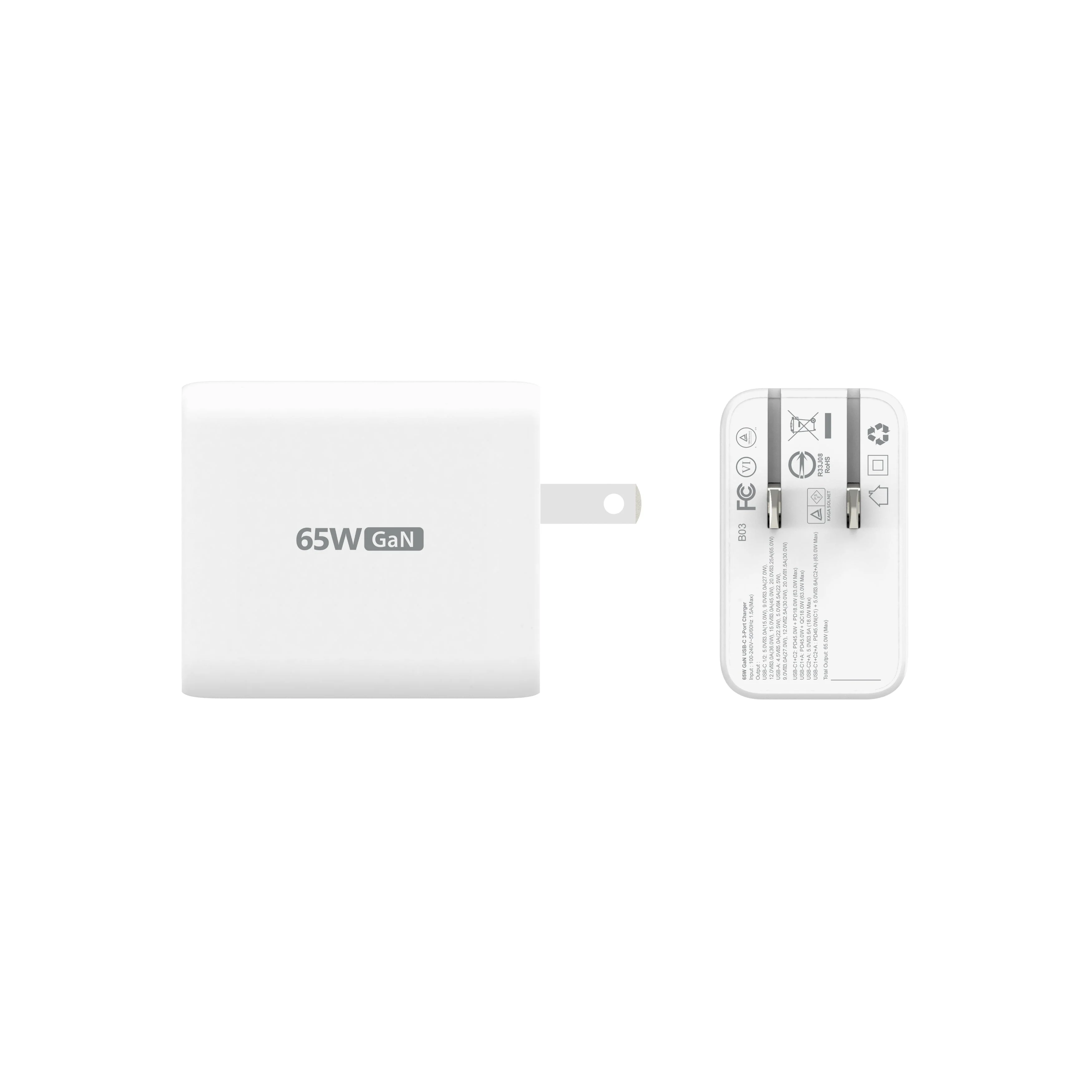65W GaN USB-C® 3-Port Charger - Image 6