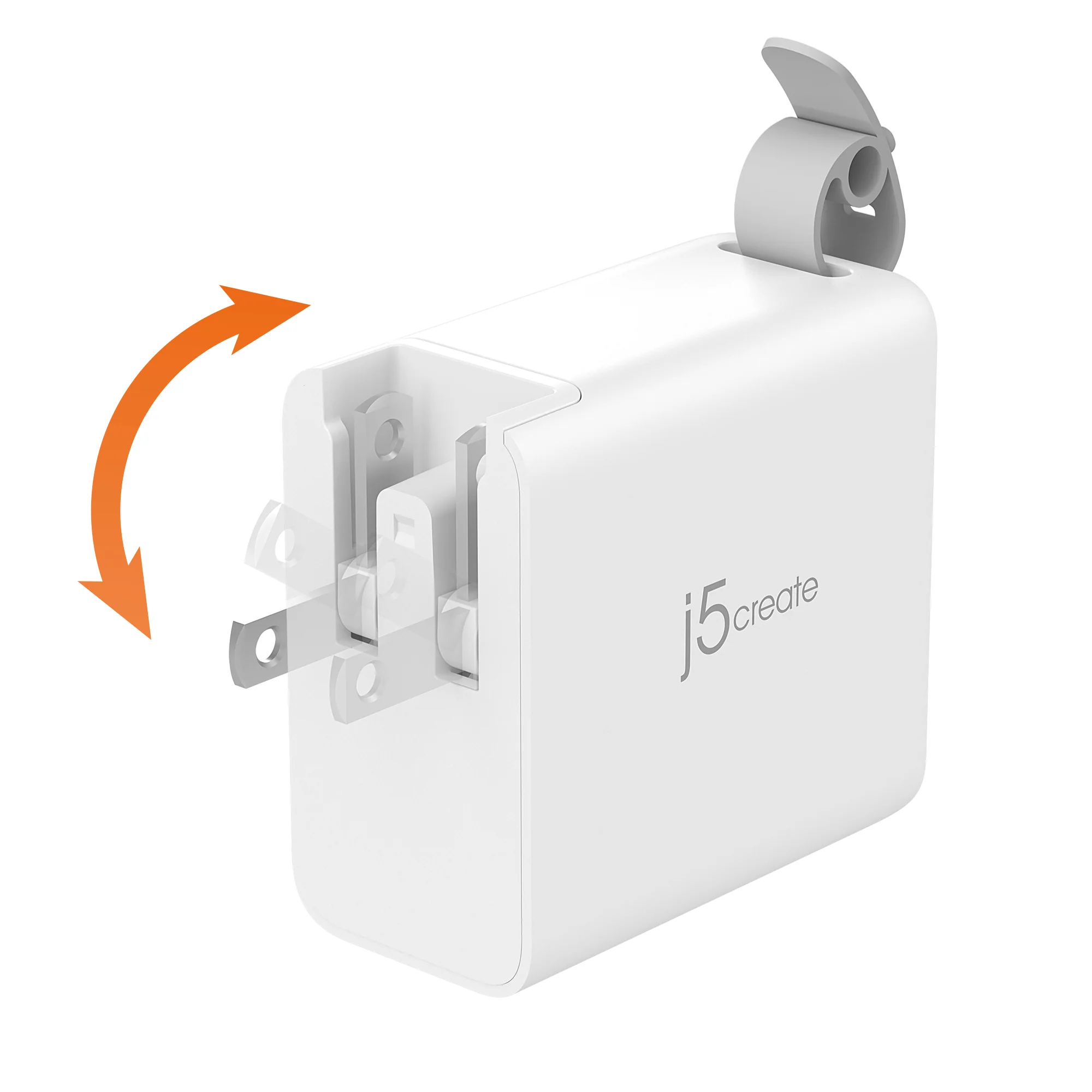 65W GaN USB-C® 3-Port Travel Charger with changeable AC plugs - Image 12