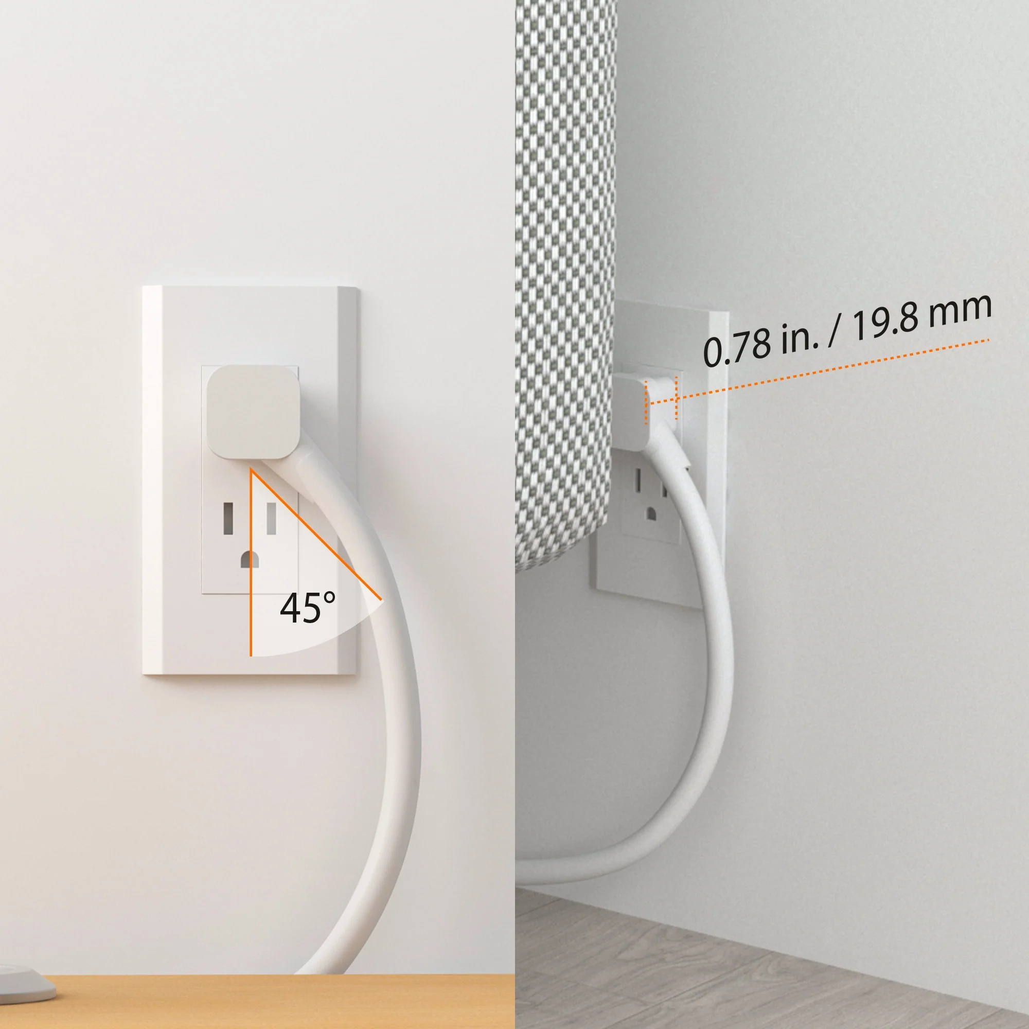 6-Outlet Surge Protector Power Strip with 3-USB™ 65W Charging Station - Image 9