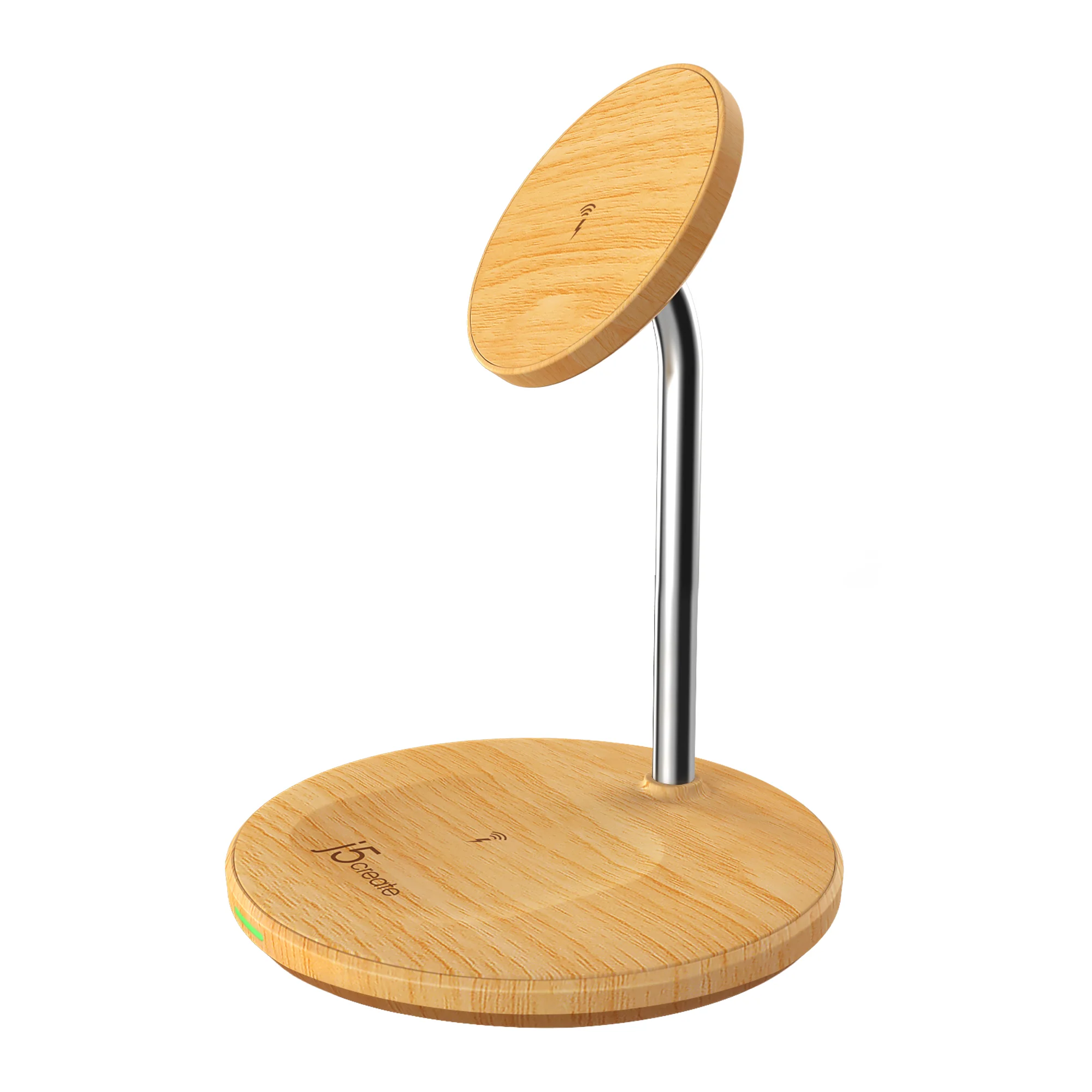 Wood Grain 2-in-1 Magnetic Wireless Charging Stand
