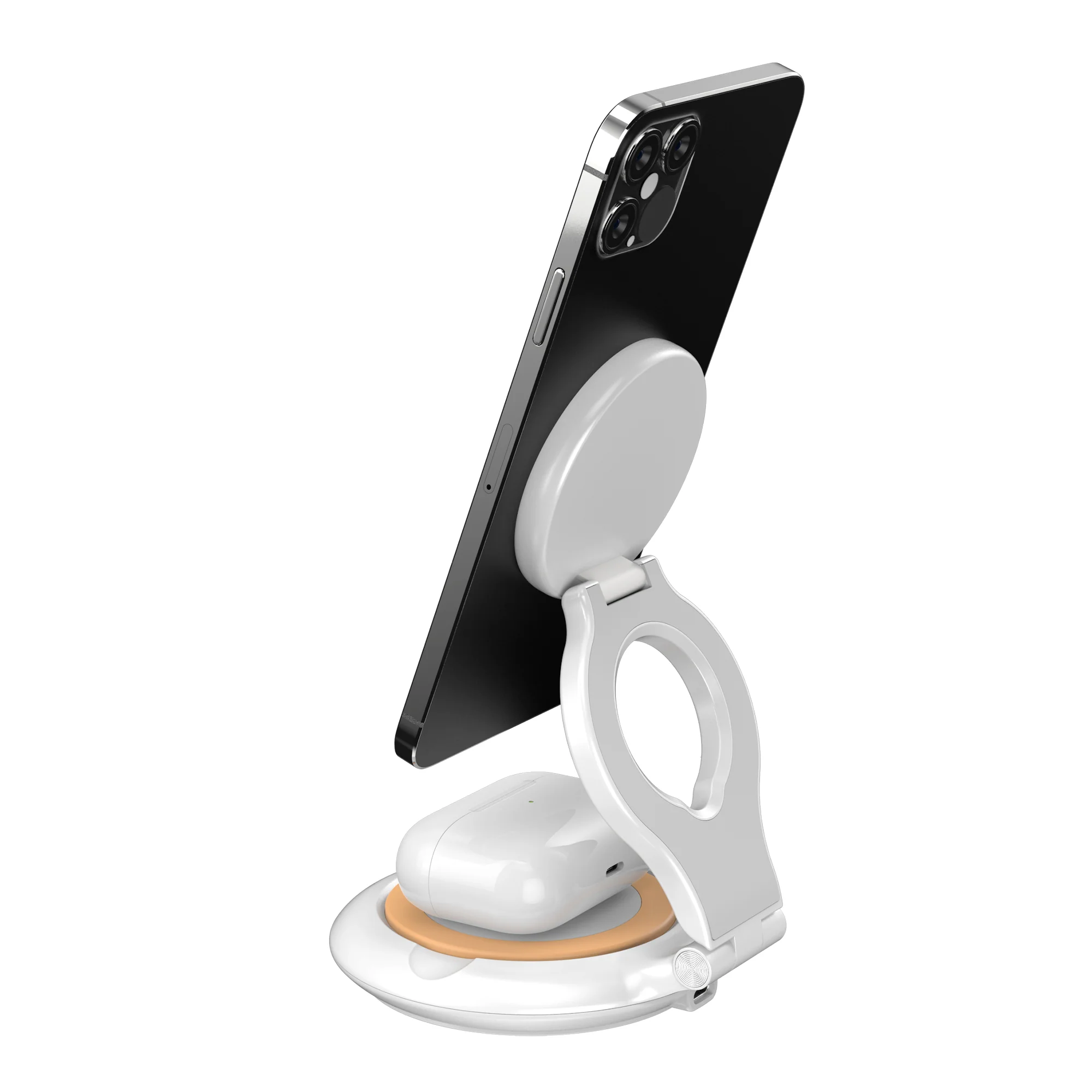 Qi2 2-in-1 Magnetic Foldable Wireless Charging Station - Image 4