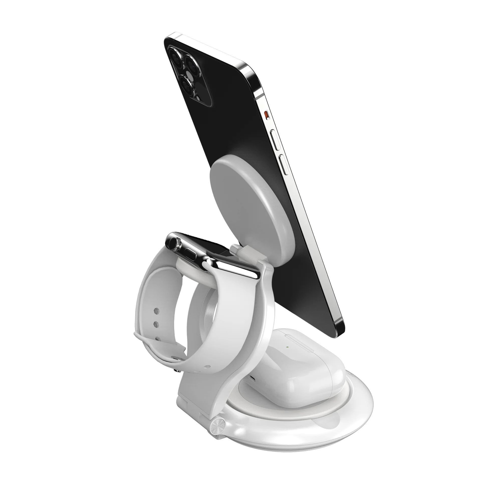 Qi2 3-in-1 Magnetic Foldable Wireless Charging Station - Image 3