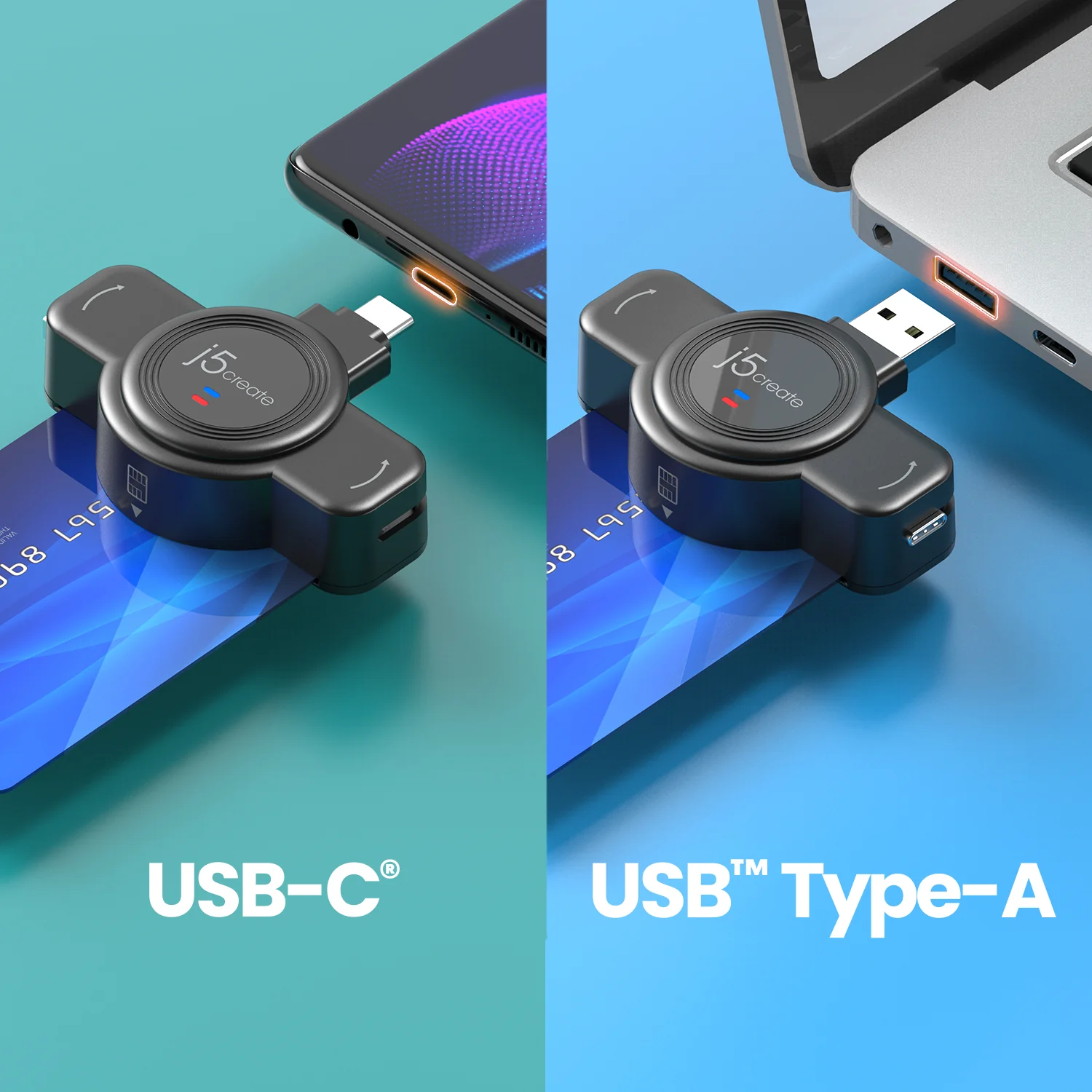 USB™ Smart Card/CAC Reader Duo with USB-C® and Type-A - Image 6