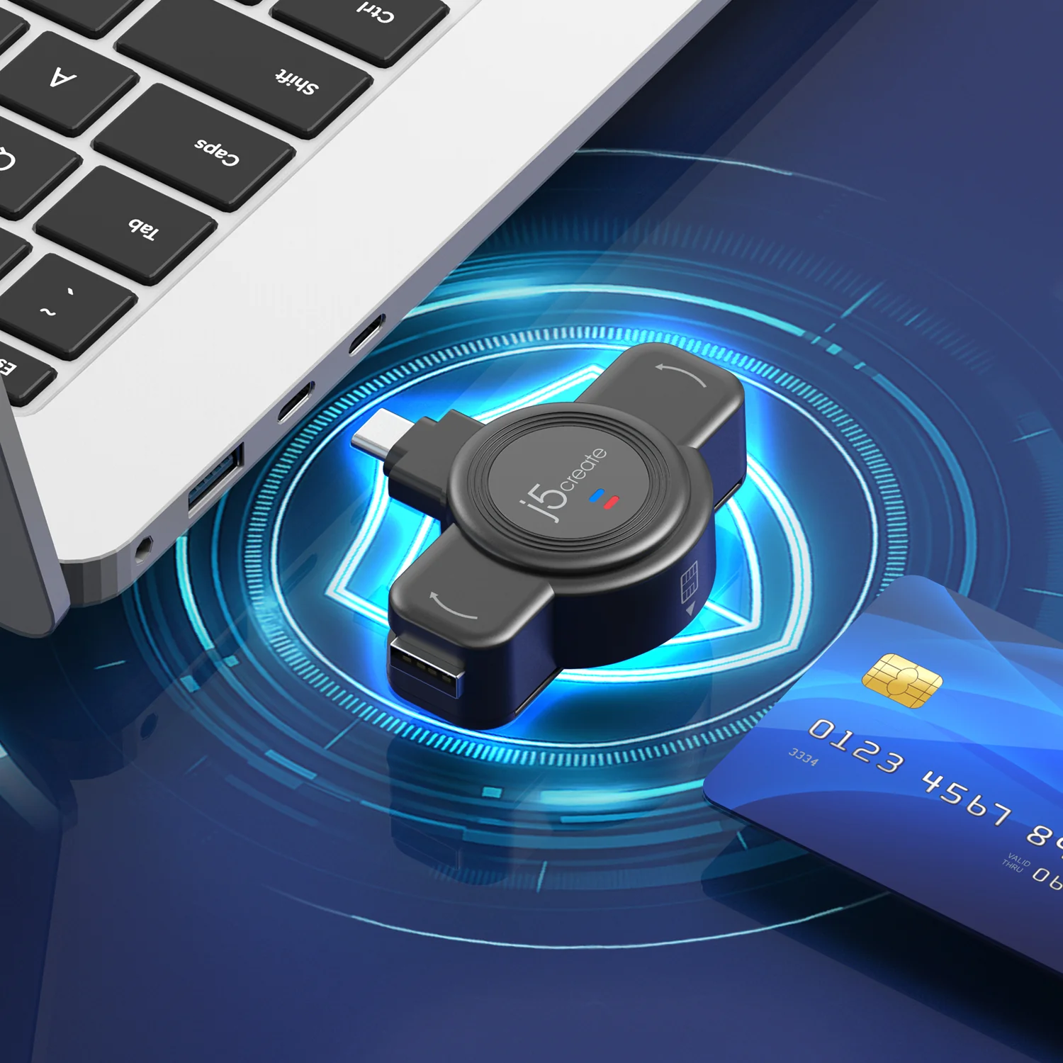 USB™ Smart Card/CAC Reader Duo with USB-C® and Type-A - Image 7