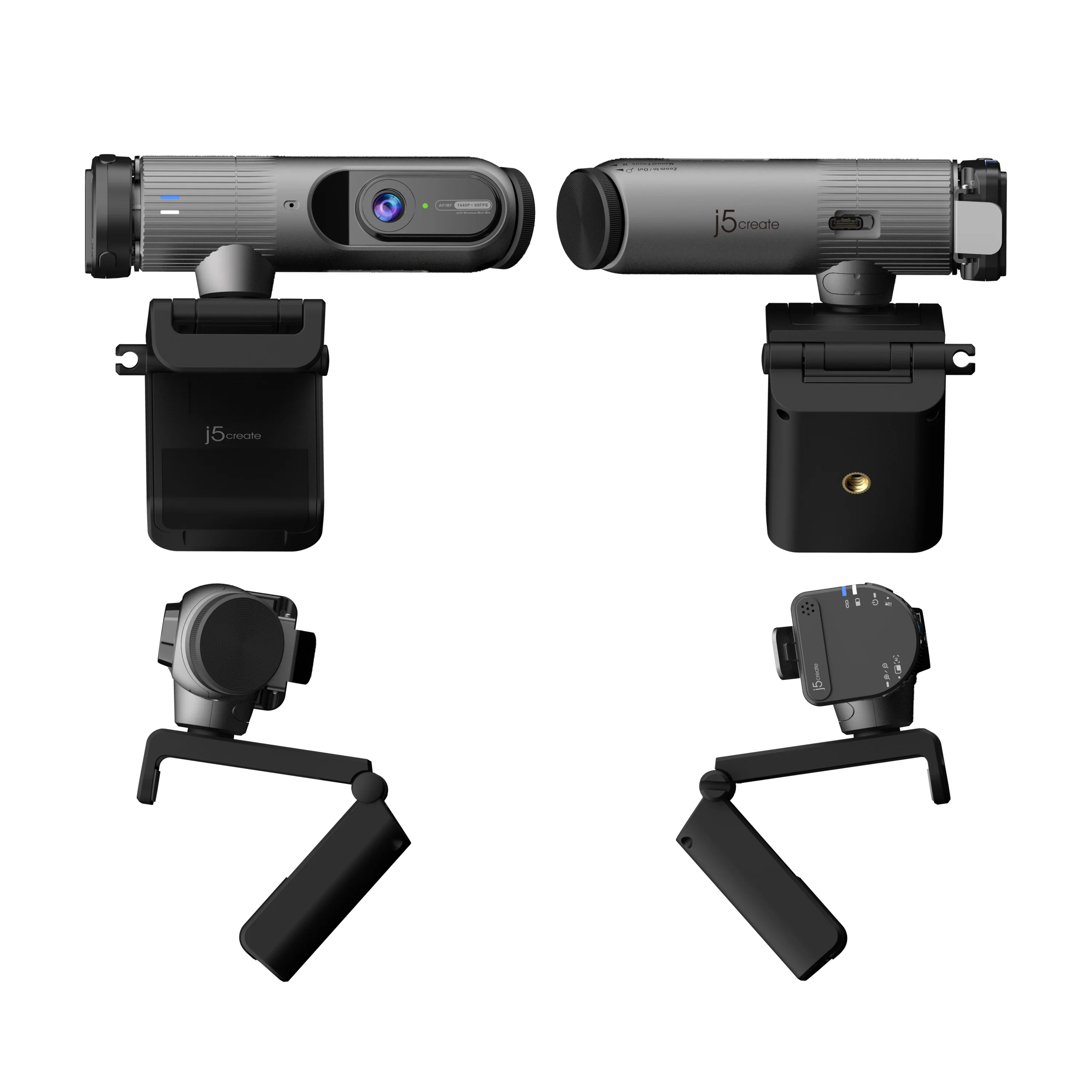 2K AI-Powered Webcam with Wireless Microphone and Auto-Focus - Image 4